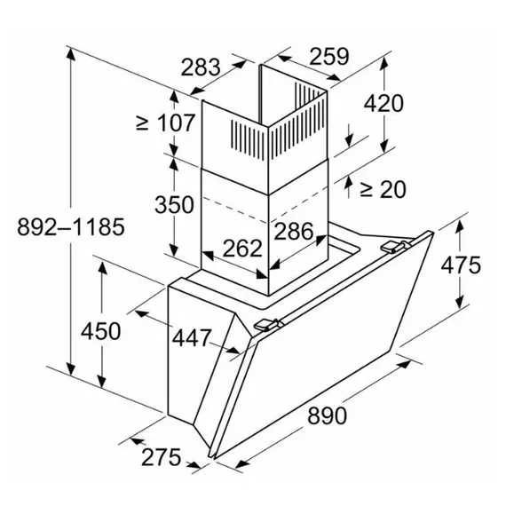 გამწოვი BOSCH DWK91LT65 , 2 image - Primestore.ge