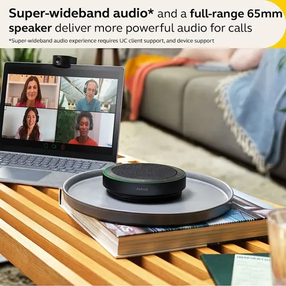 საკონფერენციო დინამიკი Jabra 2775-319 Speak2 75, Bluetooth, Portable USB Conference Speakerphone, Dark Grey , 5 image - Primestore.ge