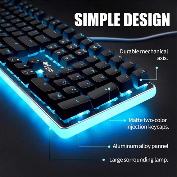 კლავიატურა Royal Kludge RK918 Mechanical Keyboard, Red switch, Wired, USB, Black , 4 image - Primestore.ge