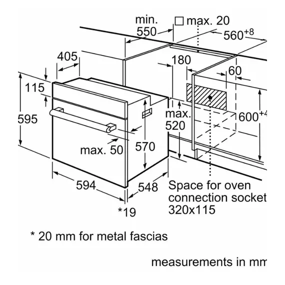 ჩასაშენებელი ელექტრო ღუმელი BOSCH HBF011BV1T , 5 image - Primestore.ge