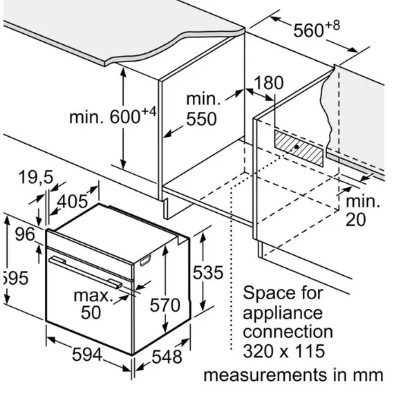 ელექტრო ღუმელი BOSCH HJG852YS0 , 4 image - Primestore.ge