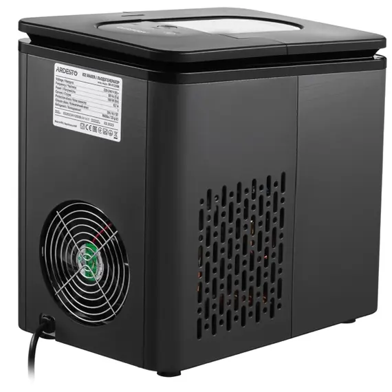 ყინულის აპარატი Ardesto IM-A1200B, 1.8L, Ice Maker, Black - Primestore.ge