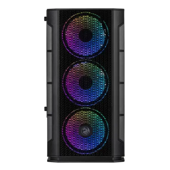 კომპიუტერის ქეისი 2E GAMING Computer case CALLEO (GB700) MiniT, Micro ATX,Mini ITX,2xUSB2.0,1xUSB3.0,4x120mm ARGB, TG (side panel), without PSU, black - Primestore.ge