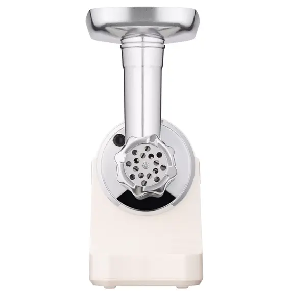 ხორცსაკეპი მანქანა Ardesto meat grinder, 1800W, 2kg/min, 3 cutting plates, sausages nozzle, plastik, beigе-silver , 4 image - Primestore.ge