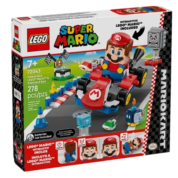ლეგო LEGO Constructor Super Mario Mario Kart – Interactive LEGO® Mario & Standard Kart  - Primestore.ge