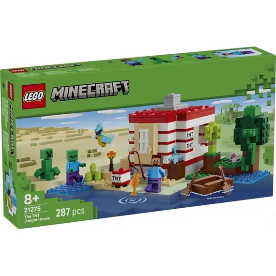 ლეგო LEGO Constructor Minecraft The TNT Jungle House  - Primestore.ge