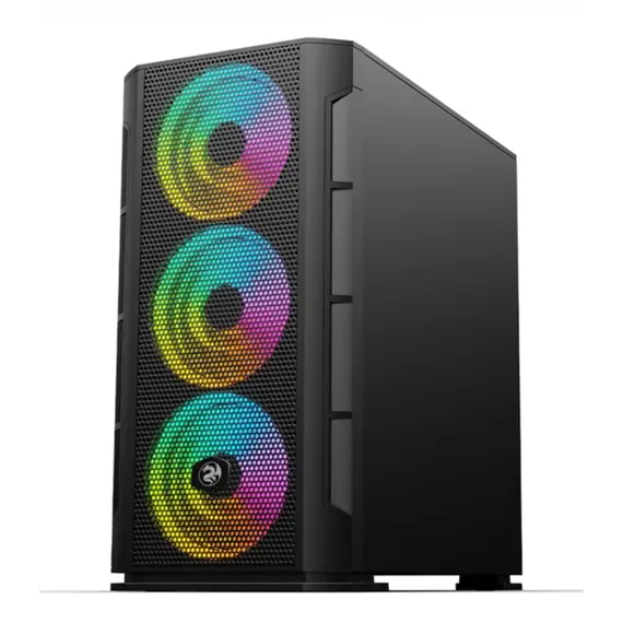 კომპიუტერის ქეისი 2E GAMING Computer case CALLEO (GB700) MiniT, Micro ATX,Mini ITX,2xUSB2.0,1xUSB3.0,4x120mm ARGB, TG (side panel), without PSU, black - Primestore.ge