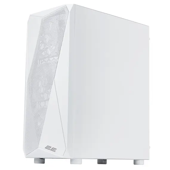 კომპიუტერის ქეისი 2E GAMING PC case Aruba G3313W, without PSU, 1xUSB3.0, 2xUSB2.0, 5x120mm ARGB, VGA 330mm, LCS ready, HUB, TG Side Panel, ATX, white - Primestore.ge