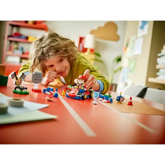 ლეგო LEGO Constructor Super Mario Mario Kart – Interactive LEGO® Mario & Standard Kart , 6 image - Primestore.ge