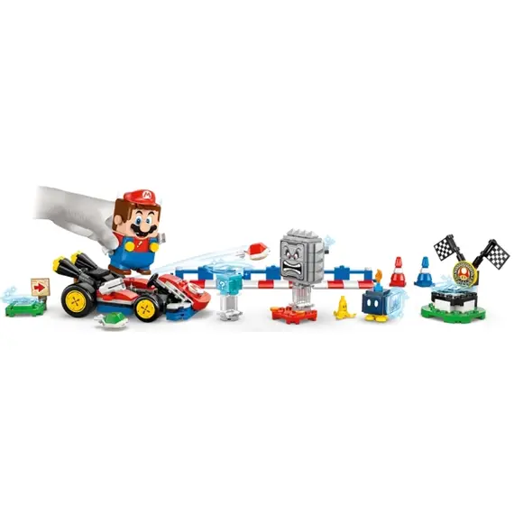 ლეგო LEGO Constructor Super Mario Mario Kart – Interactive LEGO® Mario & Standard Kart , 2 image - Primestore.ge