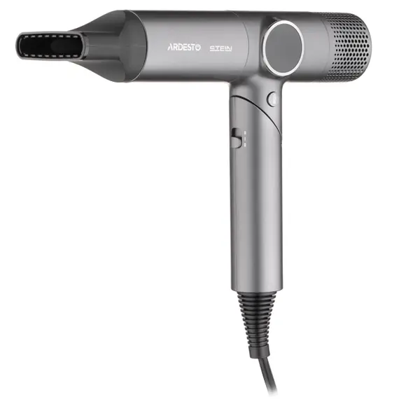 თმის საშრობი Ardesto Hair Dryer Stein, 1600W, 2 speeds, 4 heat setting, gray - Primestore.ge