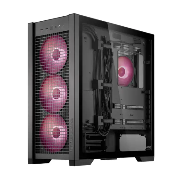 კომპიუტერის ქეისი ASUS TUF GAMING GT302 TG ARGB BLACK - Primestore.ge