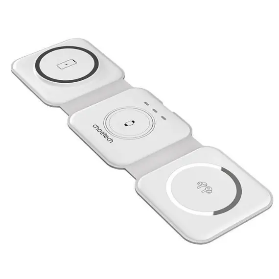 პორტატული დამტენი Choetech T588 3 in1 Foldable Magnet/XX-T588-F-CCWH  - Primestore.ge