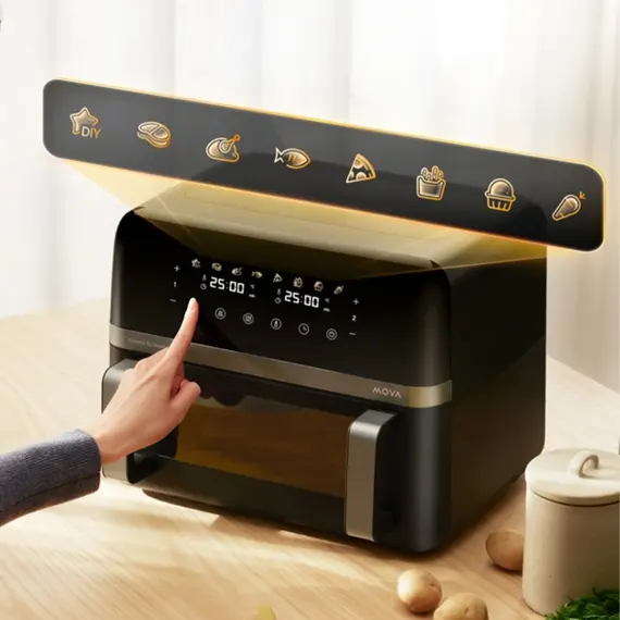 აეროგრილი Mova Air Fryer FD20 Pro Black (AF-5518ATB) , 7 image - Primestore.ge