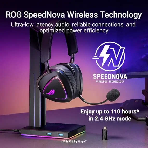 ყურსასმენი ASUS ROG Delta II Black (90YH03W0-BHUA00) , 4 image - Primestore.ge