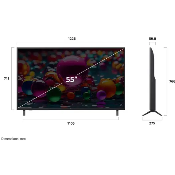 ტელევიზორი LG 55UA75009LA - Primestore.ge