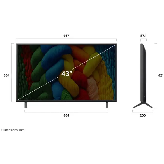 ტელევიზორი LG 43NANO80A6B - Primestore.ge
