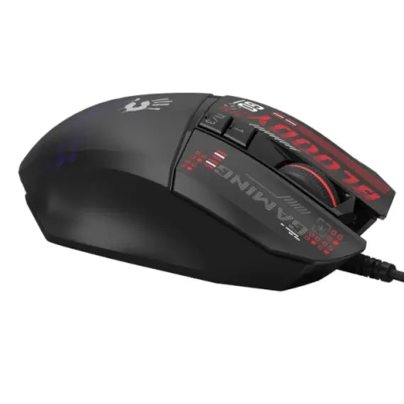 მაუსი A4tech W60 Max Mini Lightweight RGB Gaming Mouse Black , 2 image - Primestore.ge