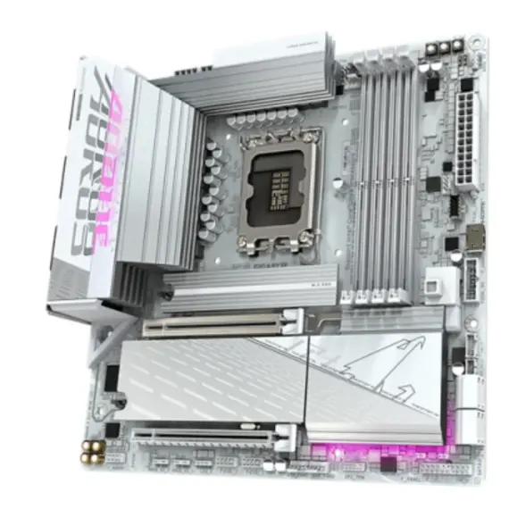 დედა დაფა Gigabyte B860M AORUS ELITE WIFI6E ICE 1.0 4DDR5 LGA1851 - 9MB86MLI6-00-G10 - Primestore.ge