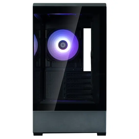 კომპიუტერის ქეისი Zalman Computer case P30 Black V2, without PSU, 1xUSB3.0, 1хUSB Type-C, 3x120mm ARGB, TG Front/Side Panel, mATX, Black - Primestore.ge