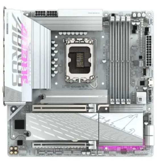 დედა დაფა Gigabyte B860M AORUS ELITE WIFI6E ICE 1.0 4DDR5 LGA1851 - 9MB86MLI6-00-G10 - Primestore.ge