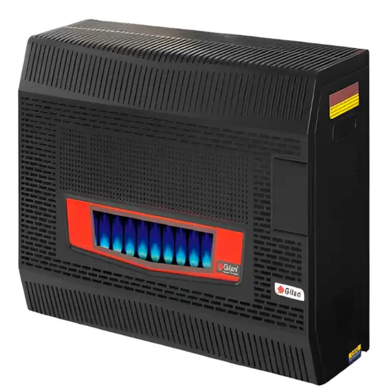 გაზის გამათბობელი Gilan GDS-321-C BLACK Glass (0819)/50-60 მ2  - Primestore.ge