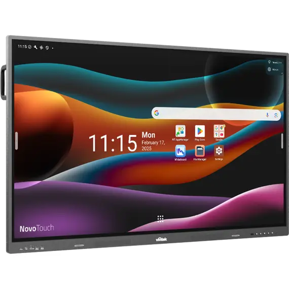 ინტერაქტიული ეკრანი, სმარტ ეკრანი Vivitek EK757i NovoTouch, 75", RAM 16GB, 128GB, Android 14, Smart Board, Grey - Primestore.ge
