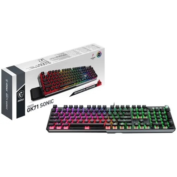 კლავიატურა MSI Keyboard VIGOR GK71 SONIC RED RU , 4 image - Primestore.ge