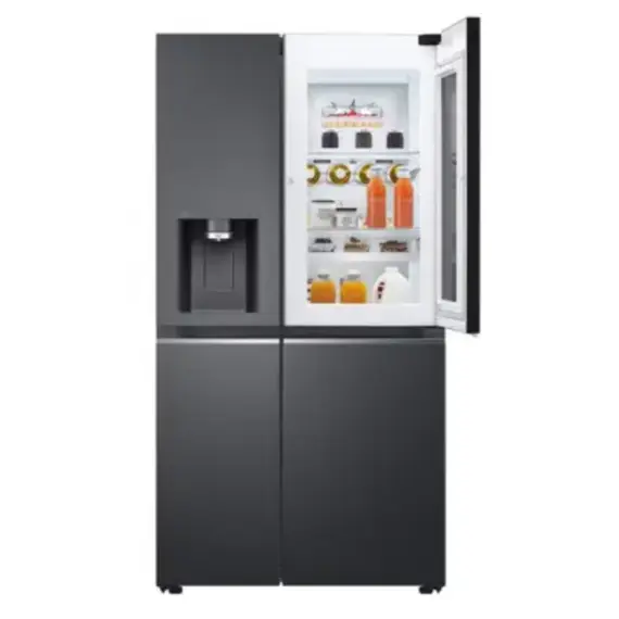 მაცივარი LG GR-X267CQEW.AMCQMER Side-by-Side 179x91.3x73.5 617 LT NF Inverter InstaView Dispenser Black - Primestore.ge