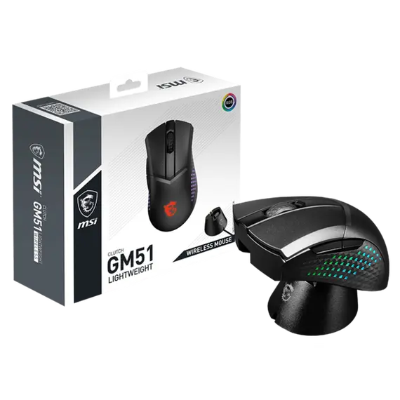 მაუსი MSI Mouse CLUTCH GM51 LIGHTWEIGHT WIRELESS (RU) , 5 image - Primestore.ge