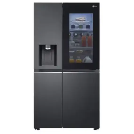 მაცივარი LG GR-X267CQEW.AMCQMER Side-by-Side 179x91.3x73.5 617 LT NF Inverter InstaView Dispenser Black - Primestore.ge