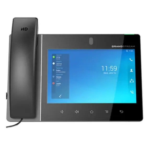 IP ტელეფონი Grandstream GXV3480 desktop video phone,8" 1280x800 capacitive touch screen IPS LCD, 16 lines with up to 16 SIP accounts, tiltable 2 mega-pixel CMOS - Primestore.ge