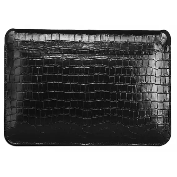 ნოუთბუქის ჩანთა WiWU 13.3'' Skin Croco Geniunie Leather Sleeve Black  - Primestore.ge