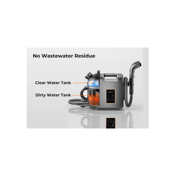 ქიმწმენდის აპარატი Uwant B200, 500W, 1.5L, Multiple Spot Cleaner+Steam Iron, Grey , 9 image - Primestore.ge