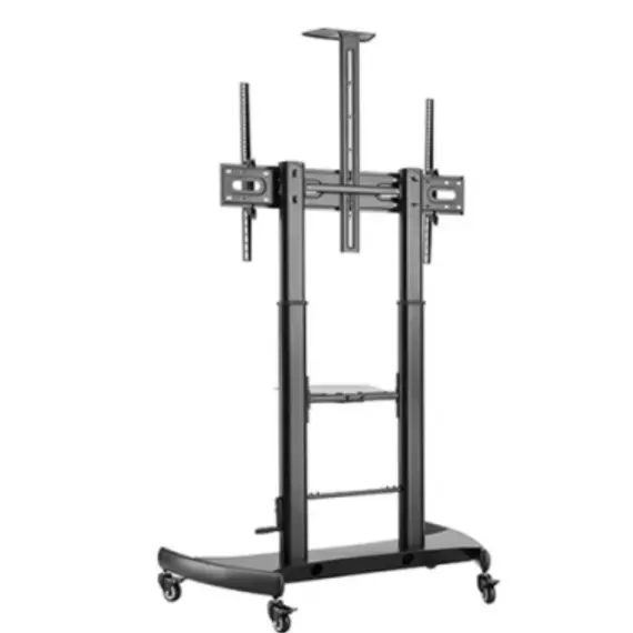 ტელევიზორის სადგამი Gembird TVS-100T-02 Height adjustable TV floor stand with caster wheels 60&quot; - 100&quot  - Primestore.ge