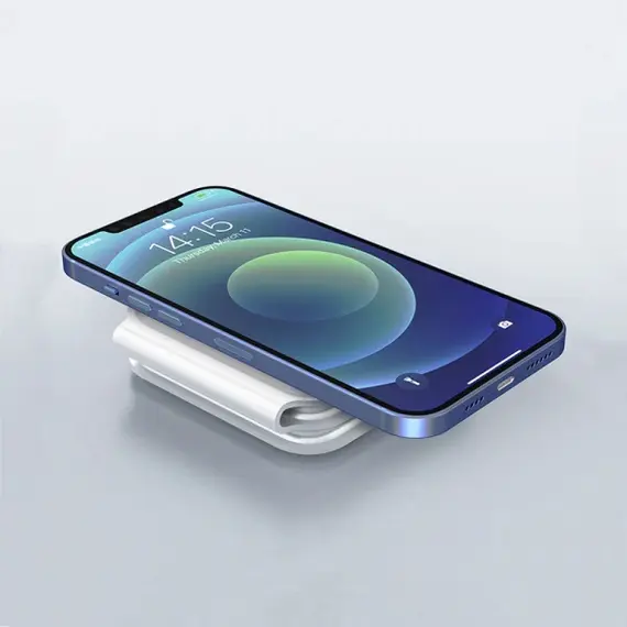 პორტატული დამტენი WiWU Foldable 3 in 1 M6 White , 3 image - Primestore.ge