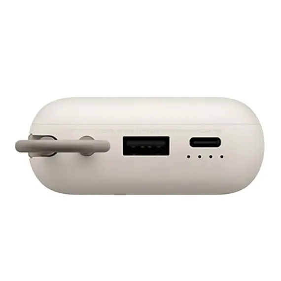 პორტატული დამტენი Xiaomi Power Bank 10000mAh (Integrated Cable) Tan GL (BHR9072GL) , 3 image - Primestore.ge