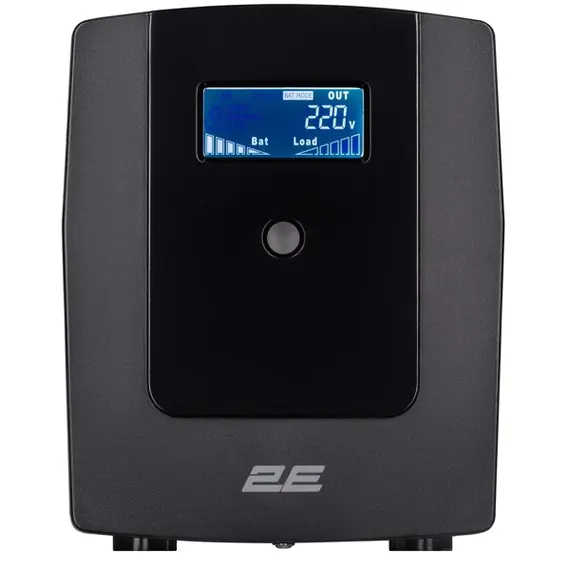 უწყვეტი კვების წყარო 2E DD1500, 1500VA/900W, LCD,USB, 3xSchuko - Primestore.ge