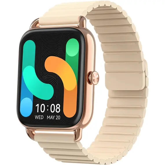 სმარტ საათი Haylou RS4 Plus (Silicon+Magnetic strap) Gold (LS11)  - Primestore.ge