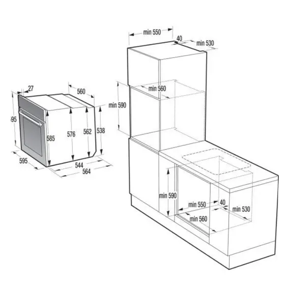 ჩასაშენებელი ღუმელი GORENJE BPS6737E04DBG , 5 image - Primestore.ge