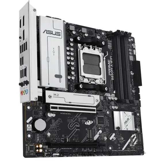 დედა დაფა ASUS Motherboard PRIME B850M-A WIFI sAM5 B850 4xDDR5 M.2 HDMI DP WiFi BT mATX , 2 image - Primestore.ge