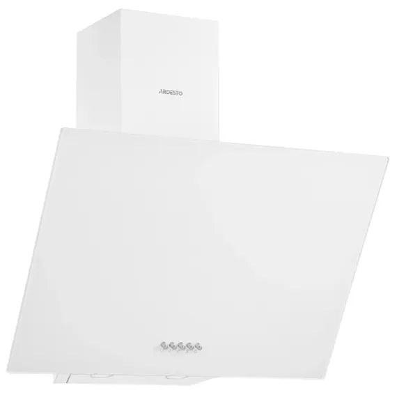 გამწოვი Ardesto Hood Inclined hood, 60cm, 900m3h, glass, 2х1W LED, button, white - Primestore.ge