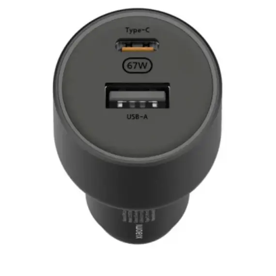 მანქანის დამტენი Xiaomi 67W Car Charger (Type-A + Type-C) - Primestore.ge