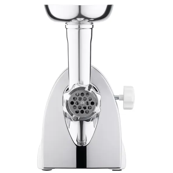 ხორცსაკეპი მანქანა Ardesto Meat grinder, 2000W, prod.-1.9kg/min, 3 cutting plates+for sausag.plates, 3 vegetable slicer, plastik, silver , 5 image - Primestore.ge