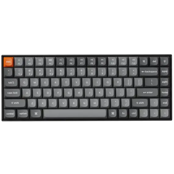 კლავიატურა Keychron K2 Max 84 keys, K Red, WL/BT/USB-A, RGB, black  - Primestore.ge