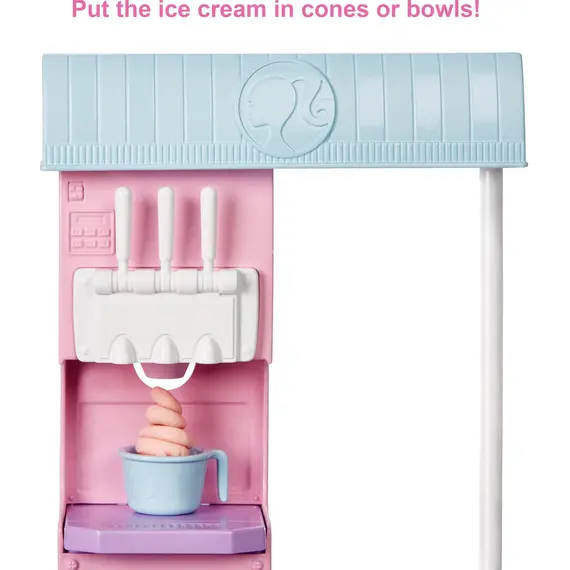 ბარბის თოჯინა MATTEL Barbie Ice Cream Shopkeeper Playset - Primestore.ge