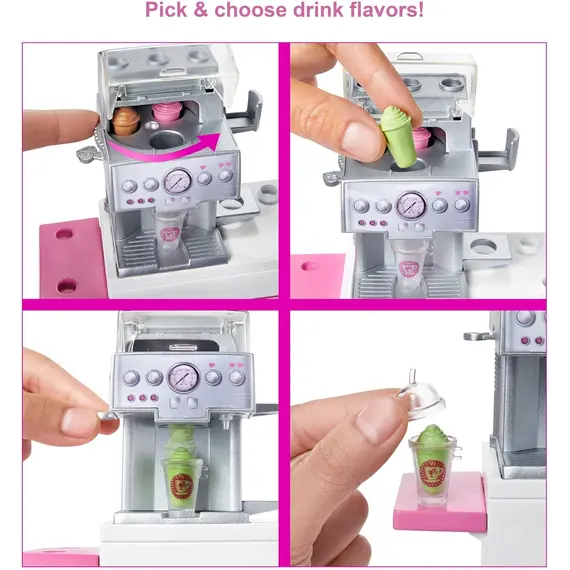 სათამაშო კომპლექტი MATTEL Barbie Coffee Shop Playset , 3 image - Primestore.ge