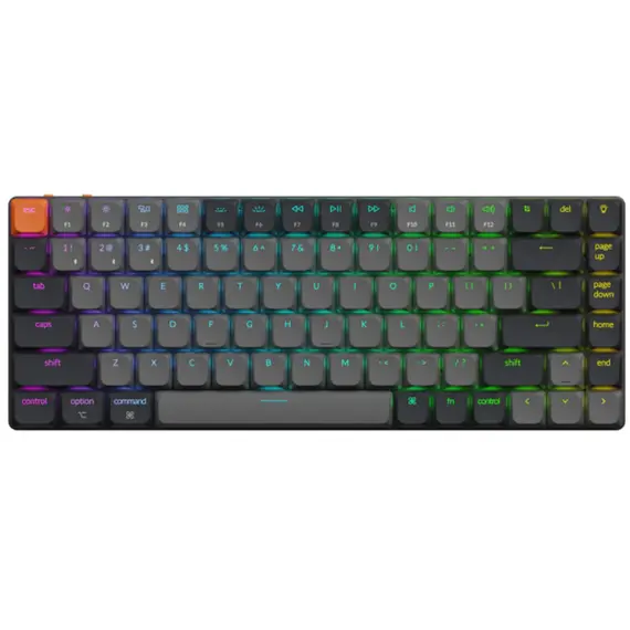 კლავიატურა Keychron K3 V3 84 keys, K Brown, BT/USB-A, RGB, black  - Primestore.ge