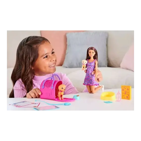 ბარბის თოჯინა MATTEL Barbie Adopt-a-Pup Playset - Latina - Primestore.ge
