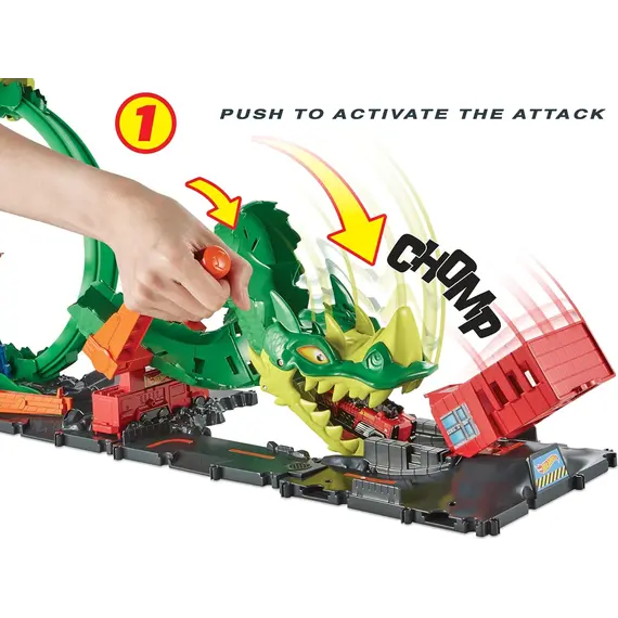 სათამაშო კომპლექტი Mattel HW City Dragon Drive Firefight , 5 image - Primestore.ge